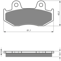 Brake plates Goldfren 188 AD