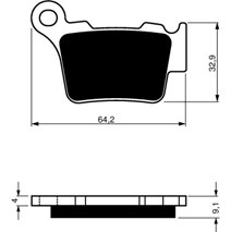 DP Brake Plates as GF 191