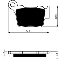 DP Brake Plates as GF 191