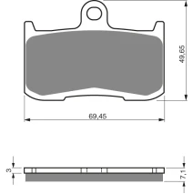 Brake plates Goldfren 207 S3