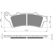 Brake plates Goldfren 178 AD