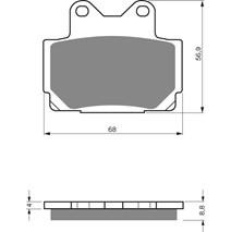 DP brake pads as GF 067   