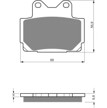 DP brake pads as GF 067   