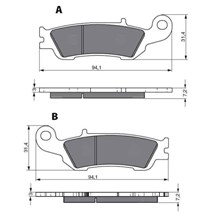 Delta brake plates as GF 248