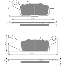Goldfren brake plates 253 AD