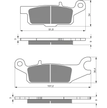 Brake plates Goldfren 255 AD