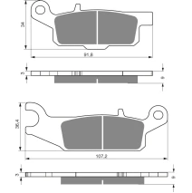 Brake plates Goldfren 256 AD