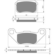 Brake plates Goldfren 283 AD