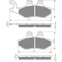 Brake plates Goldfren 293 AD