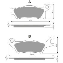 Brake plates Goldfren 309 AD