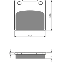 Brake plates Goldfren 068 AD