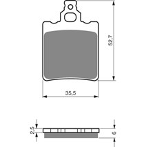 Brake plates Goldfren 096 AD