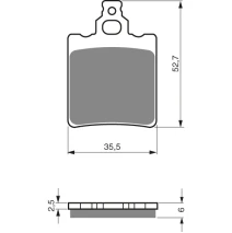 Brake plates Goldfren 096 AD