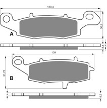 DP Brake Plates as GF 104