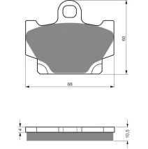 Brake plates Goldfren 113 AD