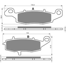 Brake plates Goldfren 124 AD