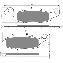 Brake plates Goldfren 124 AD