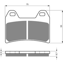 DP Brake Plates as GF 141