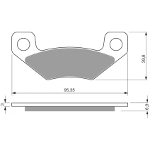 Brake plates Goldfren 315 AD