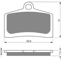 Brake plates Goldfren 233 AD