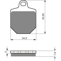 Brake plates Goldfren 238 AD
