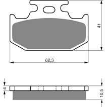 GOLDFREN 100K1 brake pads