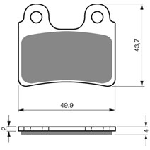 Brake plates Goldfren 168 S3