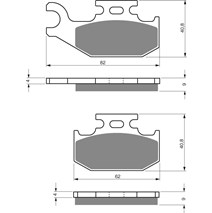 DP Brake Plates as GF 205