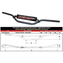PRO-TECH 22mm handlebars Honda CR / CRF - High
