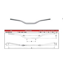 PRO-BAR 28.6mm HIGH handlebars