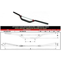 TAPER-X 28.6mm řidítka MX MINI 85                                                                                                                                                                                                                         