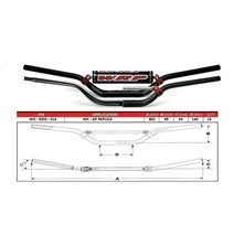 TAPER-X 28.6mm handlebars MX-GP Replica