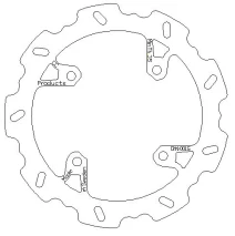 rear brake disc fits on Beta RR 13-