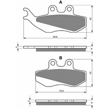 brake pads GOLDFREN 122 AD