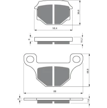 GOLDFREN 289 S3 brake pads