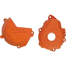 set clutch cover and ignition cover set fits on EXCF 250/350 17- orange