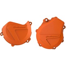 set clutch cover and ignition coverset fits onEXCF / FE 450/500 17- orange