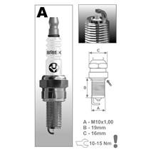 BRISK AR10S9 spark plug