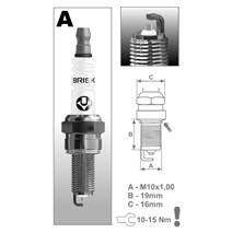 BRISK AR12YS spark plug