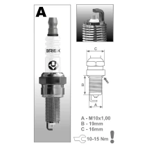 BRISK AR12YS spark plug