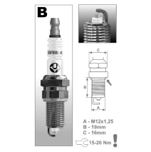 BRISK BR12YS9 spark plug