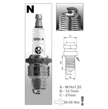 BRISK N12C spark plug