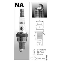 BRISK NAR12YS spark plug