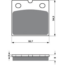 Mino brake pads as GF 081     