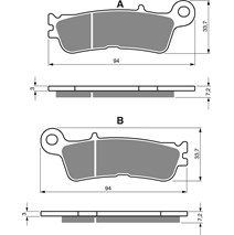 DP brake pads as GF 403        