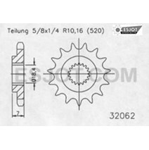 pinion fits onesjot fits onRM125 RMZ250 07-12 12