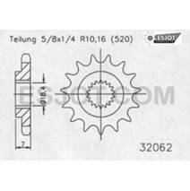 pinion fits onesjot fits onRM125 RMZ250 07-12 12