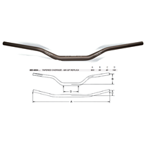 Handlebars PRO-BAR 28.6mm MX-GP CHIODI 06 REPLICA