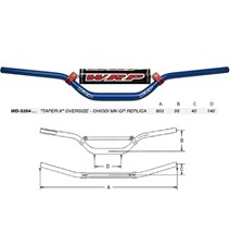 Handlebar TAPER-X 28.6mm MX-GP CHIODI 06 REPLICA