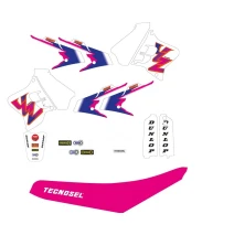 set of stickers + seat covers fits onYZ 93-95 Team Yamaha 93